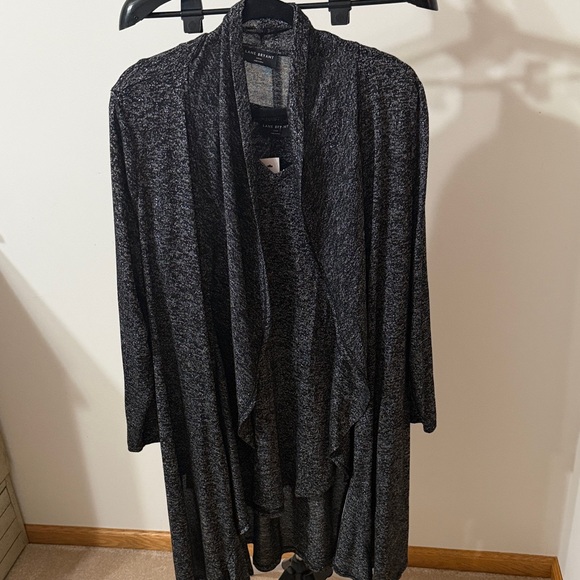 Lane Bryant Sweaters - Lane Bryant Charcoal Open Front Cardigan